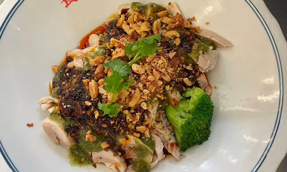 Sichuan pepper chicken with peanuts & cilantro at Licious Noodles & Bao, a Chinese Dumpling Restaurant in Rockledge